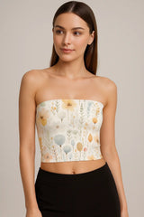 Velvet Dahlia Tube Top