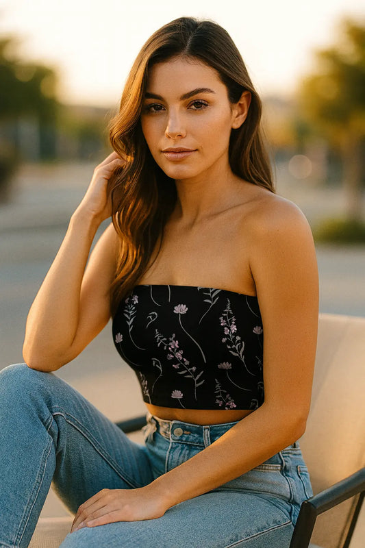 Crystal Daisy Tube Top