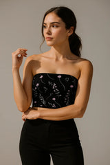 Crystal Daisy Tube Top