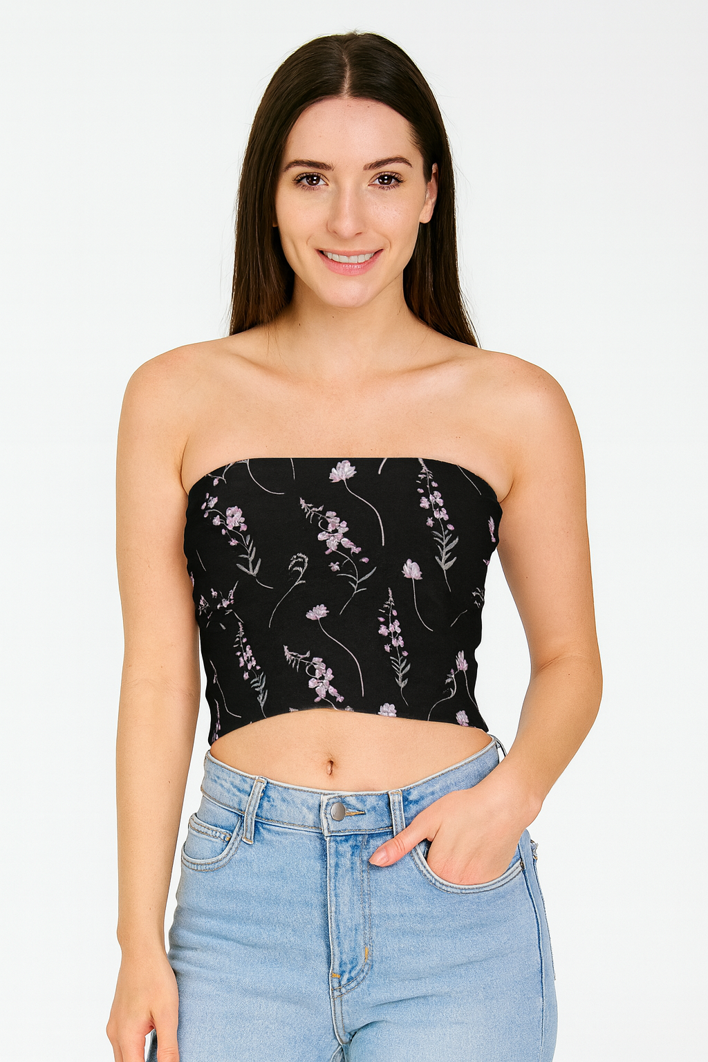 Crystal Daisy Tube Top