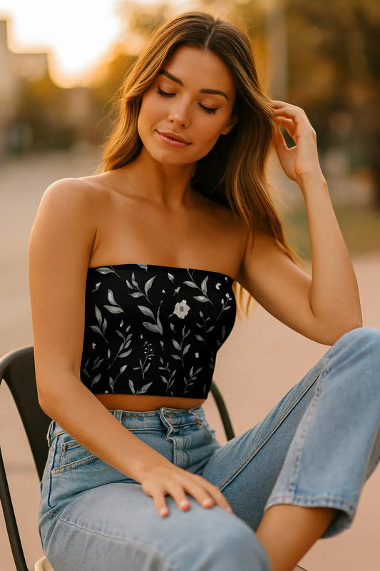Coal Cosmos Tube Top