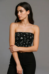 Coal Cosmos Tube Top