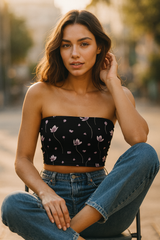 Ink Iris Tube Top
