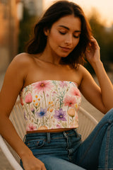 Alabaster Aster Tube Top