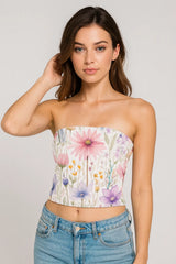 Alabaster Aster Tube Top