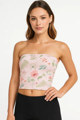 Fuchsia Zinnia Tube Top