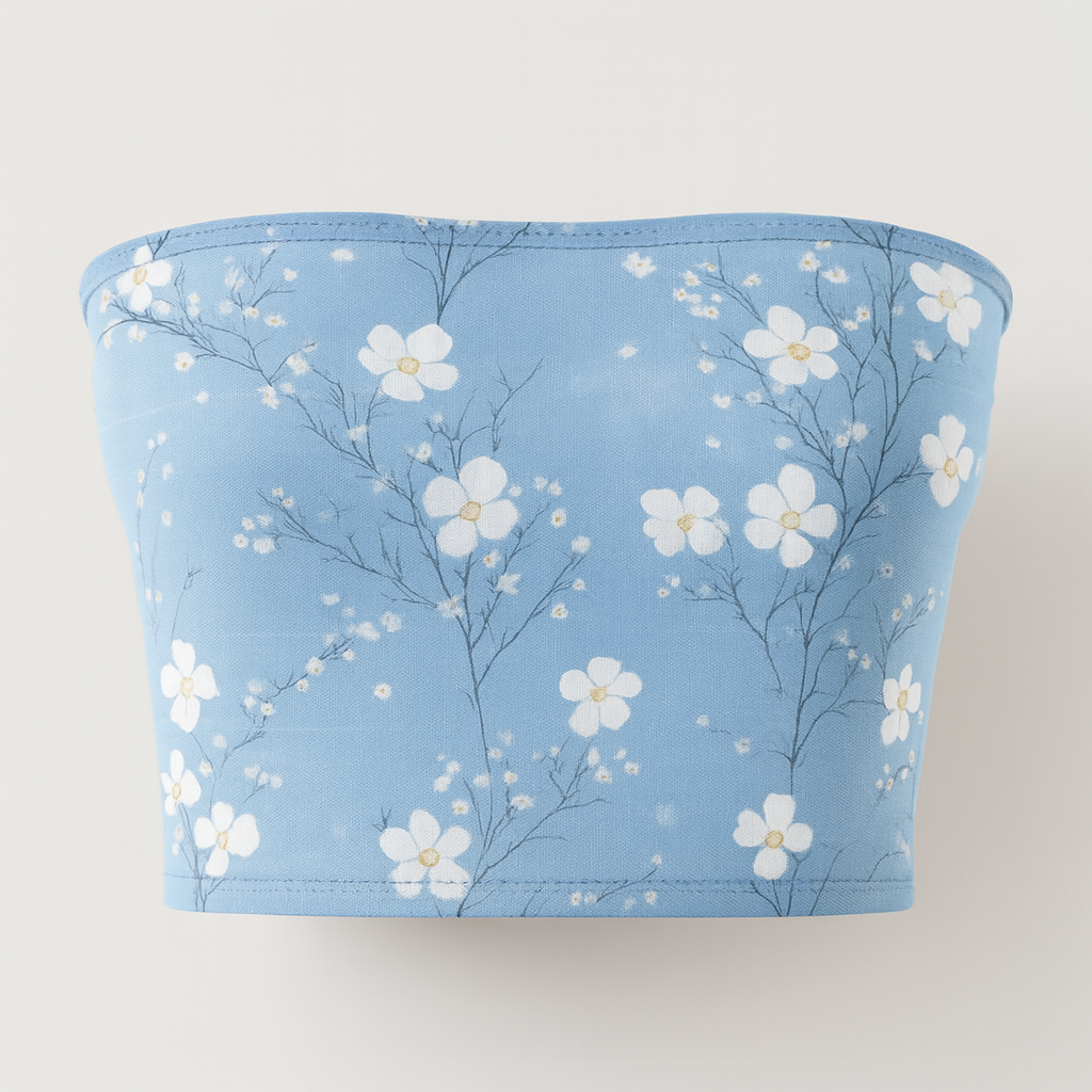 Sapphire Snapdragon Tube Top