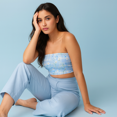 Marine Hyacinth Tube Top