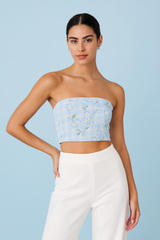 Marine Hyacinth Tube Top