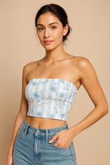 Lagoon Lotus Tube Top