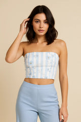 Lagoon Lotus Tube Top