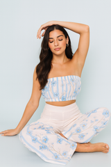 Ivory Iris Tube Top