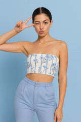 Glacier Gardenia Tube Top