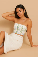 Alabaster Aster Tube Top