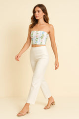 Alabaster Aster Tube Top