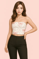 Blush Bouquet Tube Top