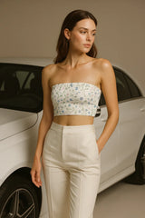 Pearl Peony Tube Top