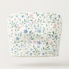 Floral patterned tube top on a white background