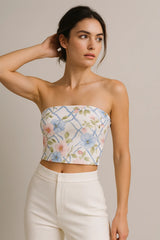 Frosted Freesia Tube Top