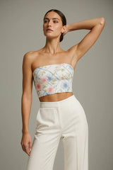 Frosted Freesia Tube Top