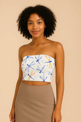 Shimmering Snowdrop Tube Top