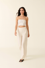 Porcelain Primrose Tube Top