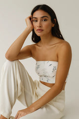 Porcelain Primrose Tube Top