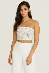 Porcelain Primrose Tube Top