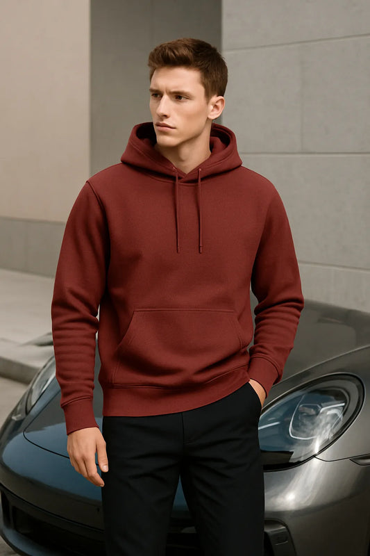 Maroon Depth Hoodie