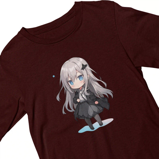 Maroon Anime T-shirt