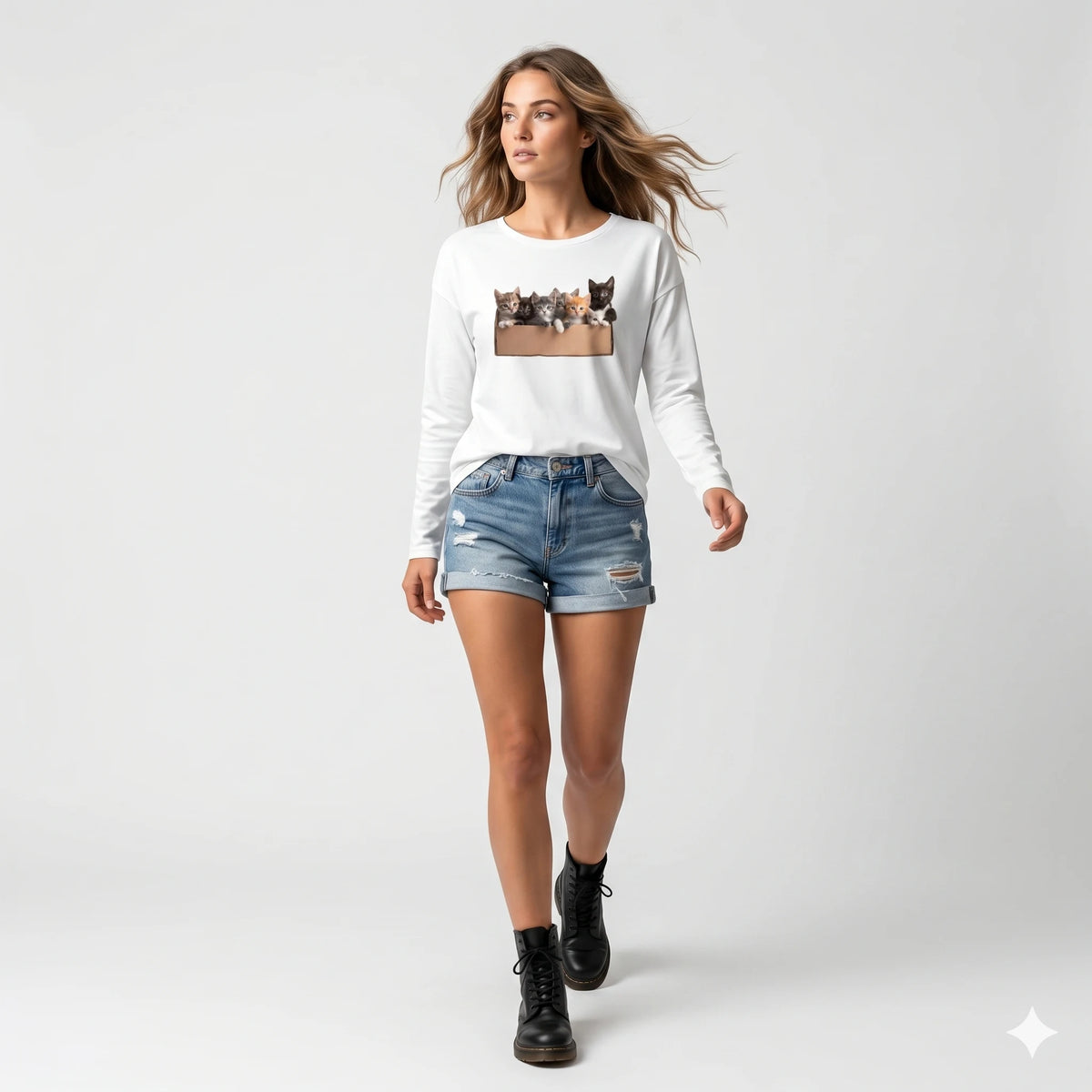 white Purr T-shirt