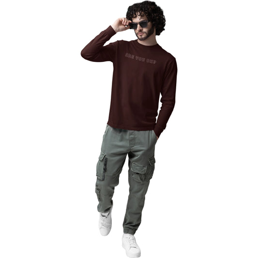 Burgundy Check T-shirt