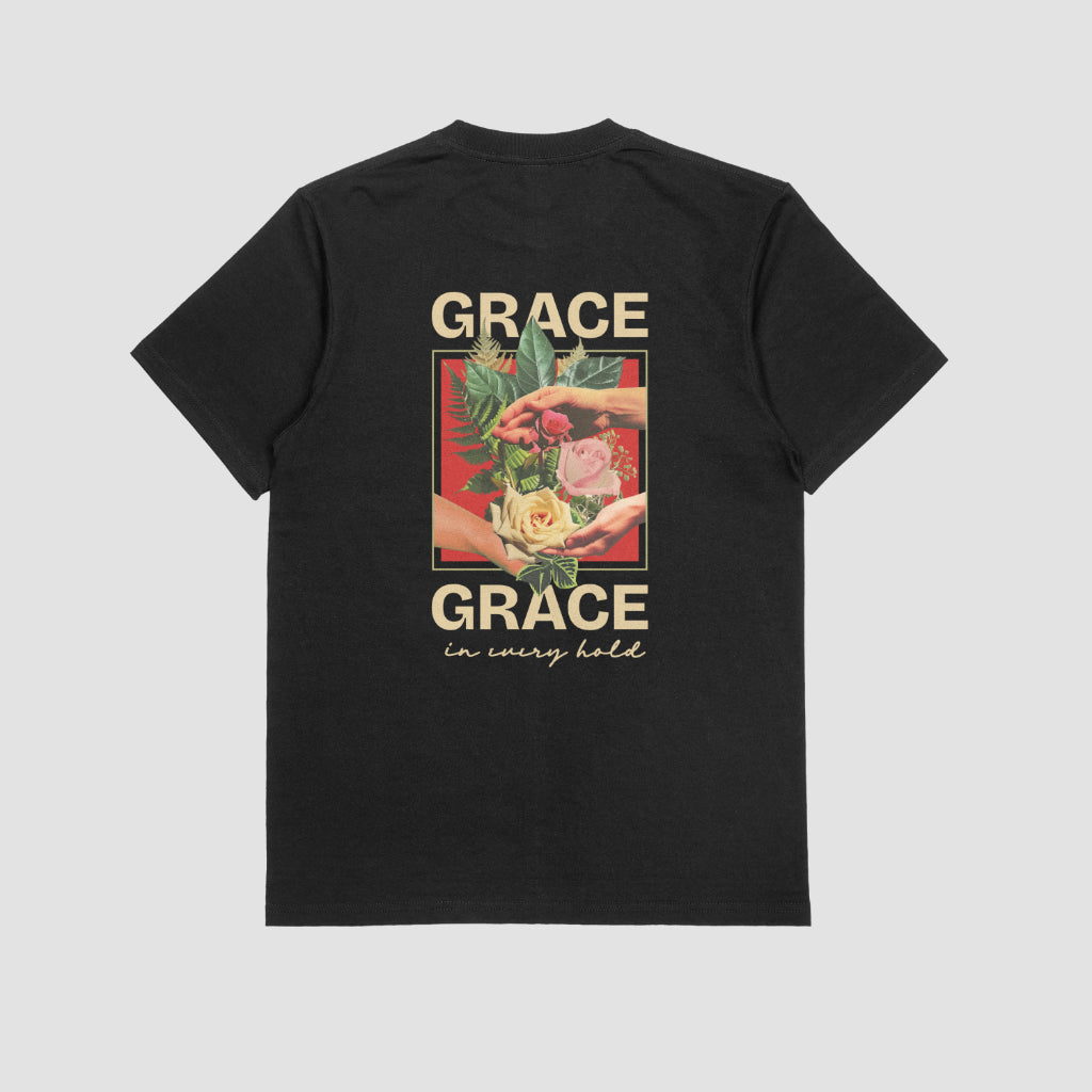 Grace in Every Holds Men cotton Black T-shirt