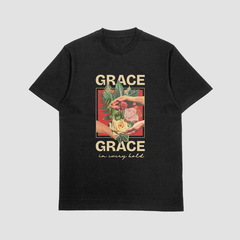 Grace in Every Holds Men cotton Black T-shirt